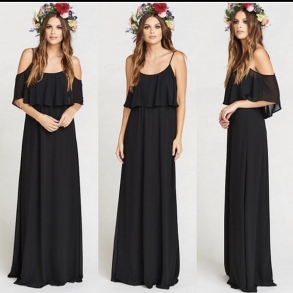 NWT SHOW ME YOUR MUMU CAITLIN COLD SHOULDER MAXI DRESS - Picture 1 of 11